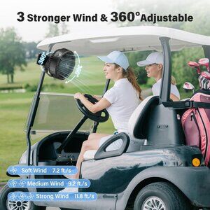 COPY - Misting Fan Rechargeable 10000mAh Battery, 8-inch Mister Fan with Clip– …